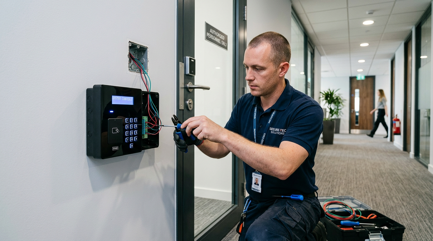 Access control system installation for Los Angeles business